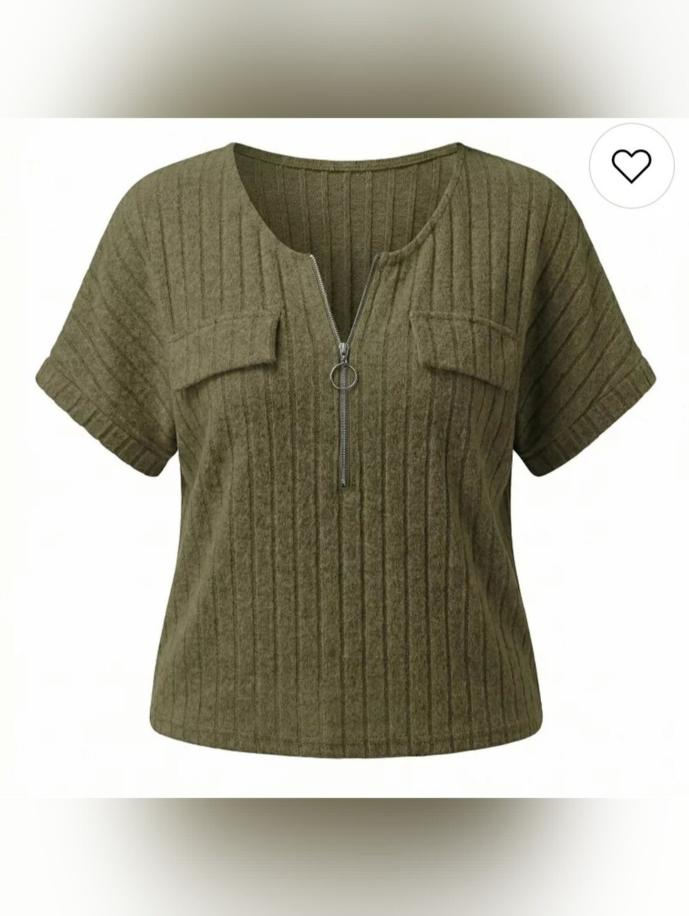 Plus-Size Top, Green